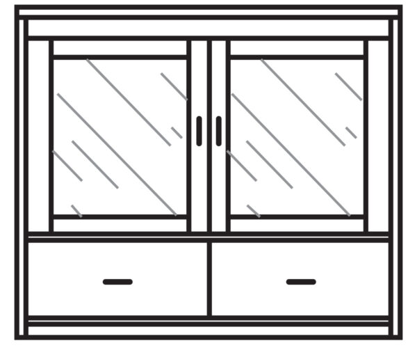 Galena Server with Bottom Drawers - 48"