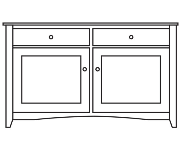 Raleigh Buffet Base - 42½"