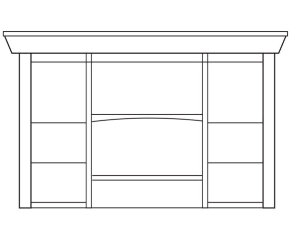 Veranda Wine Hutch - 76½"