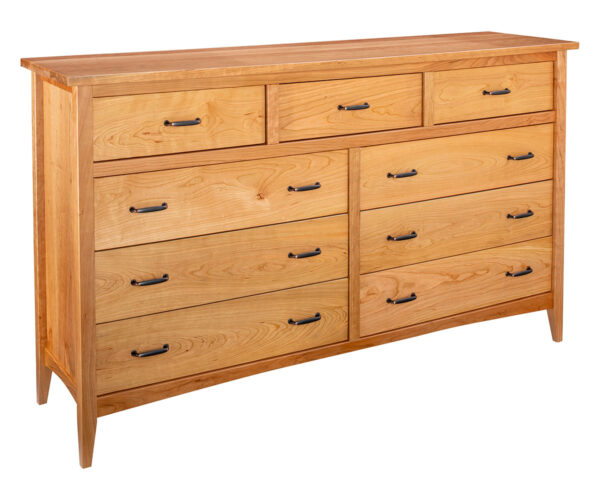 Cherry Fork 72" 9 Drawer Dresser